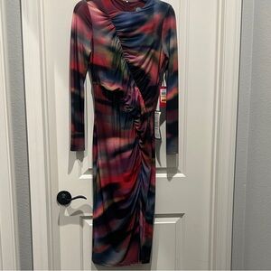 Vince Camuto Vibrant Long Sleeve Dress